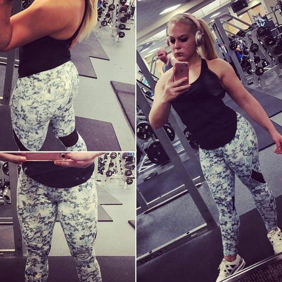 NEW Super soft Leggings with mesh activewear casual everyday yoga gym mid waist - Picture 5 of 5